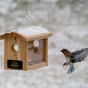Monogram Bird Feeder | Personalized | Solid Wood Hanging | Made in USA