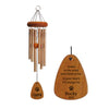 18-Inch Bronze - Loss of Dog Memorial Wind Chime - Listen to the Wind and Think of Me - Personalized