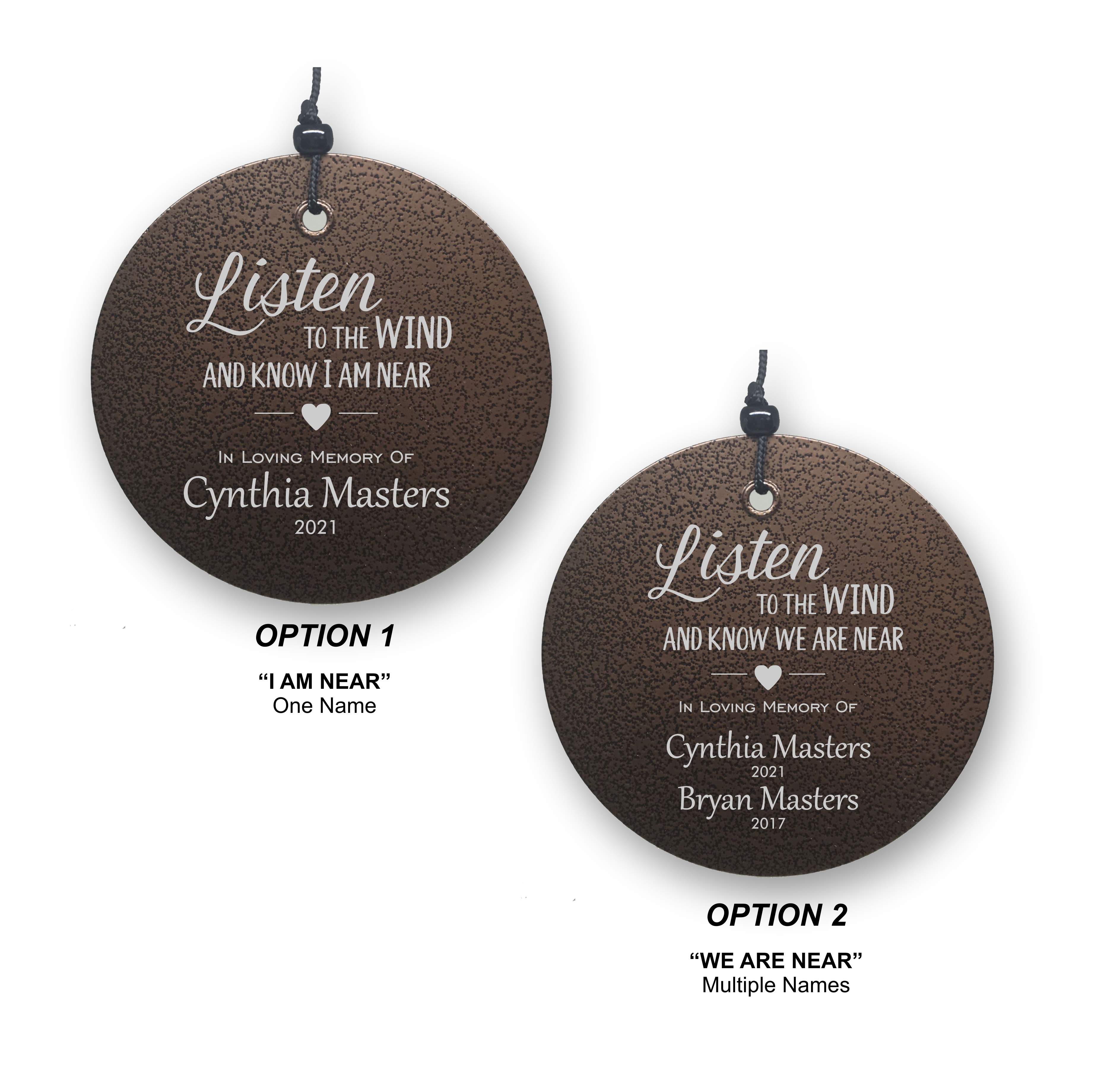 Listen to the Wind Memorial Wind Chime | Corinthian Bells | Made in USA