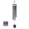 35-Inch Black - Personalized Memorial Gift Wind Chime - Listen and Know I am Near
