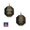 30-Inch Black - Personalized Memorial Gift Wind Chime - Listen and Know I am Near