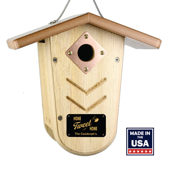Personalized Birdhouse | Home Tweet Home | Housewarming |Made in USA