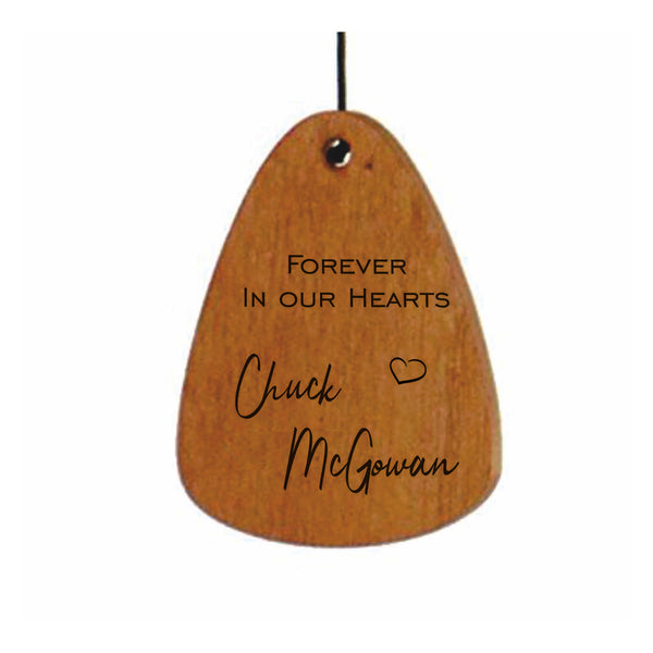 Memorial Wind Chime - Forever In Our Hearts Memorial Wind Chime - Personalized