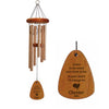 24-Inch Bronze - Loss of Cat Memorial Wind Chime - Listen to the Wind In Your Heart I'll Always Be - Personalized