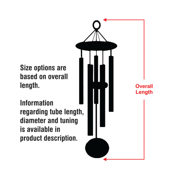 35-Inch Black - Personalized Memorial Wind Chime - Listen to the Wind In Your Heart I'll Always Be