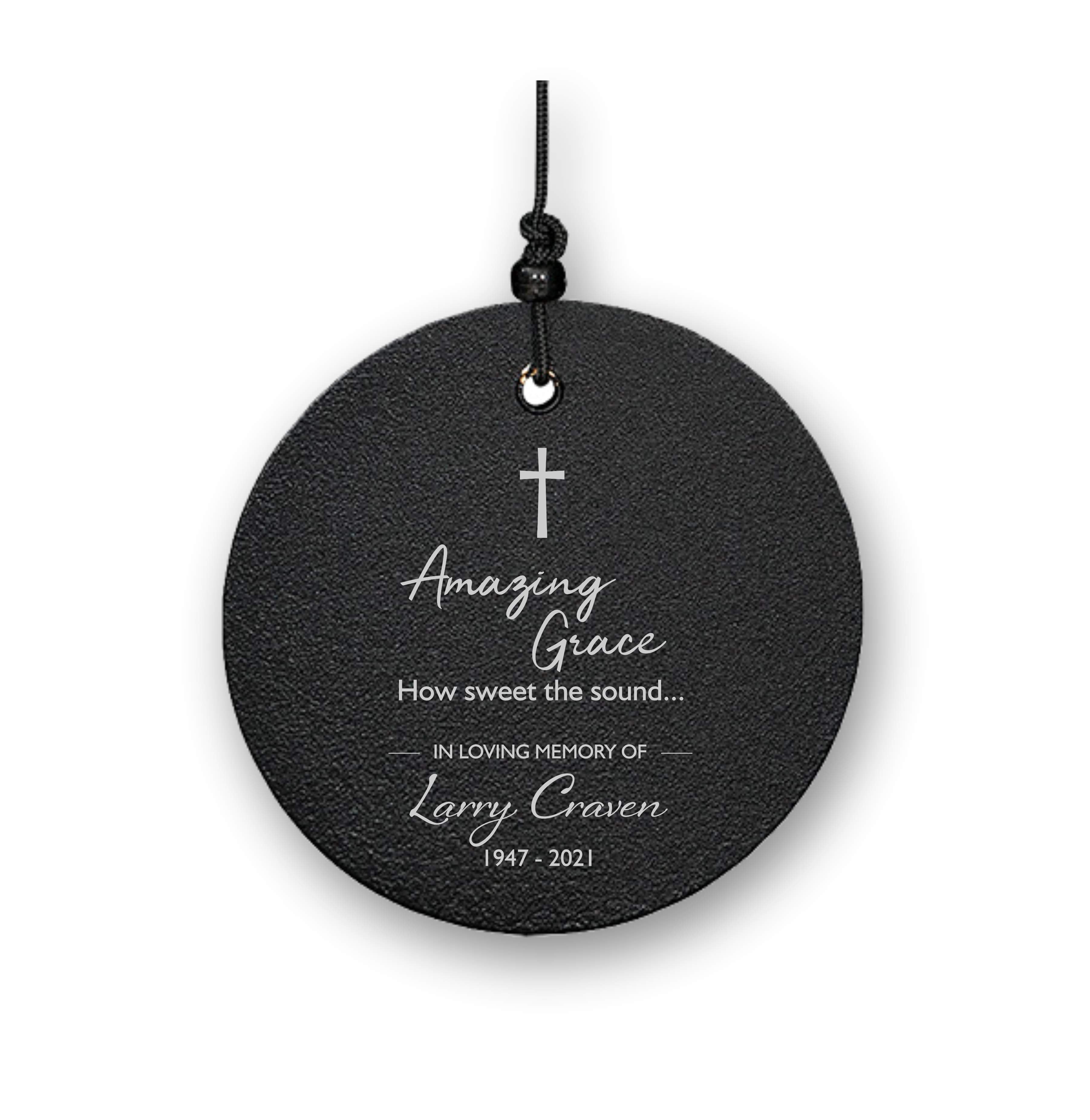 Personalized Amazing Grace Memorial Wind Chime | Corinthian Bells | Made in USA