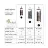 Personalized Anniversary Monogram Wind Chime | Corinthian Bells | Made in USA