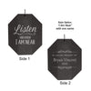 Listen and Know I am Near Memorial Wind Chime | Amish Large Chime | Made in USA