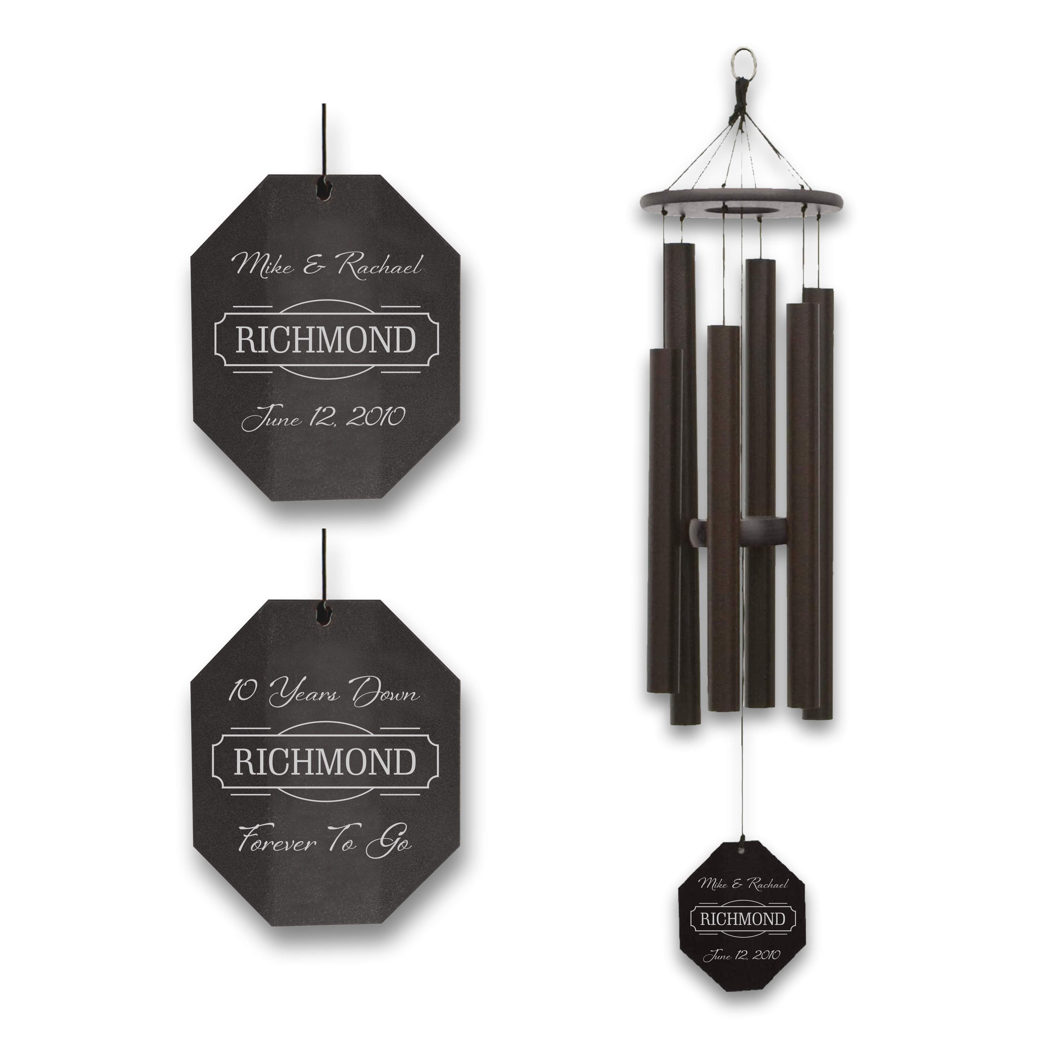 Personalized Anniversary Wind Chime | Forever To Go | Amish Wind Chime | Made in USA