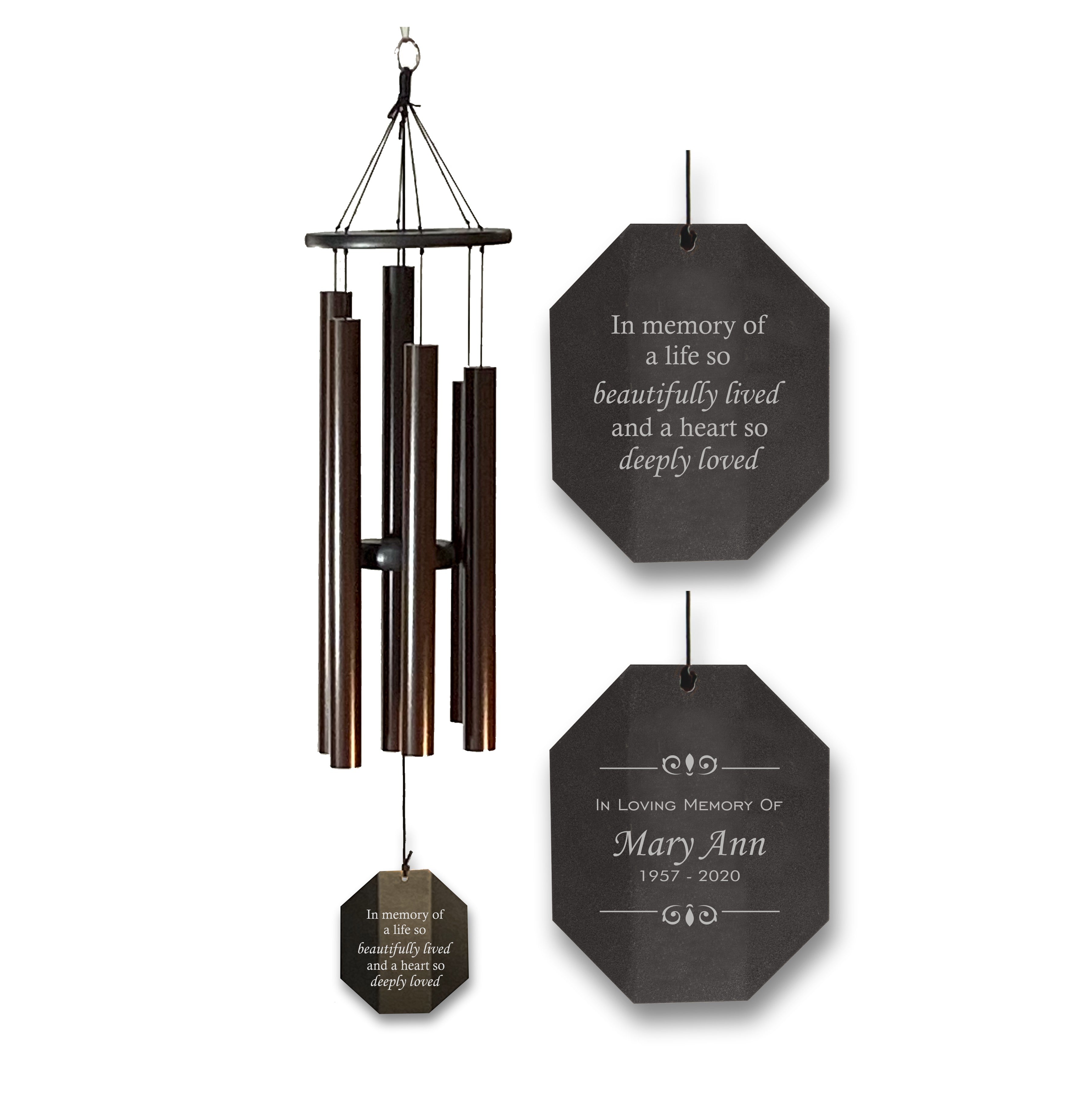 Memorial Wind Chime | A life so beautifully lived | Amish Large Chime