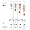 Memorial Wind Chime Personalized with Two Names | Listen and Know We are Near | Sympathy Gift | Made in USA